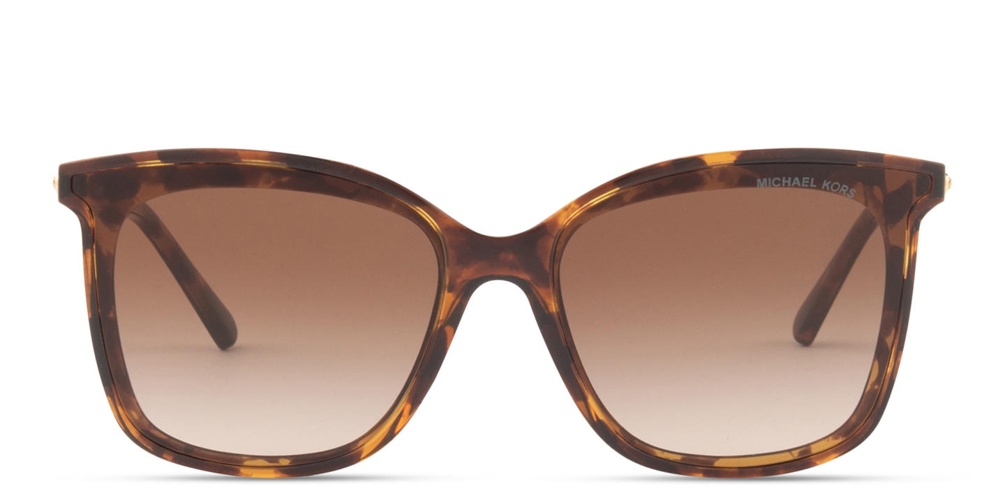 Shop Michael Kors Zermatt Square Sunglasses in Havana online.