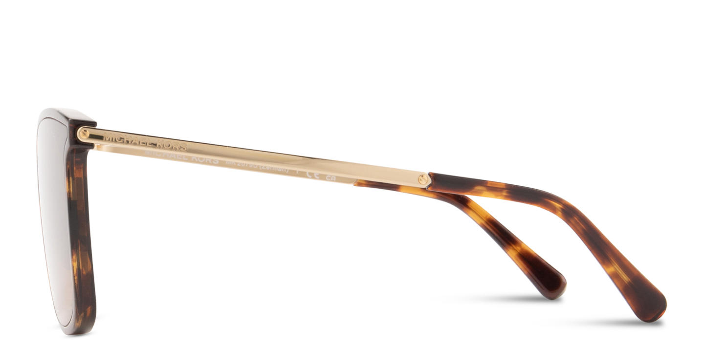 Shop Michael Kors Zermatt Square Sunglasses in Havana online.