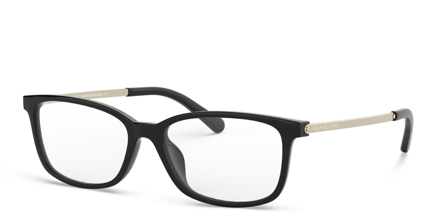 Michael Kors Telluride Rectangle Eyeglasses in Black – Product Photo 1