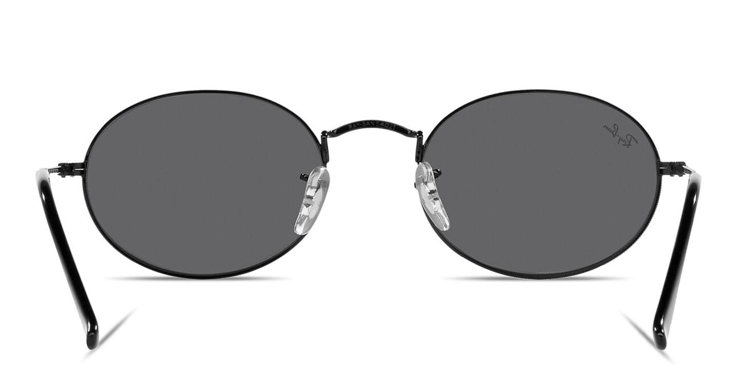 Ray-Ban Oval Metal Unisex Sunglasses in Black – Product Photo 3