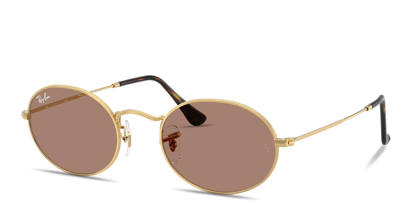 Shop Ray-Ban Oval Metal Summer Capsule Unisex Sunglasses in Arista online.