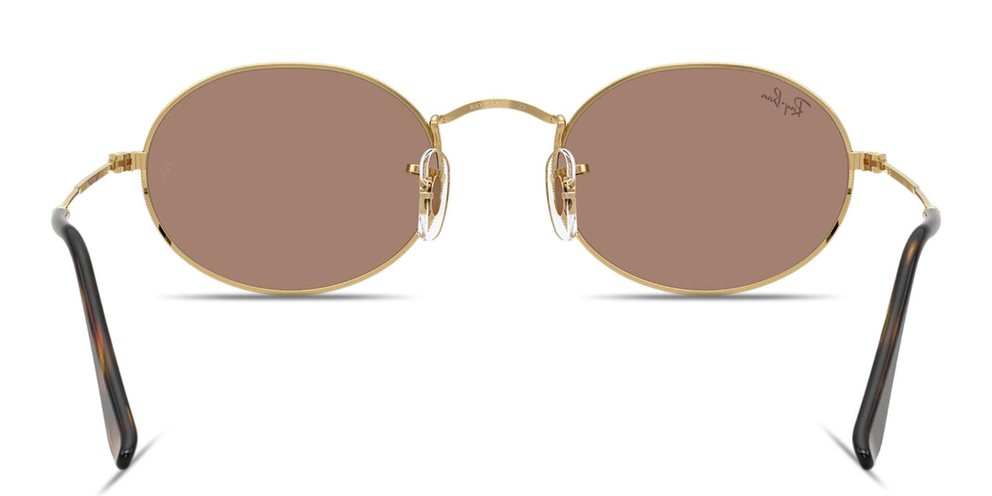 Shop Ray-Ban Oval Metal Summer Capsule Unisex Sunglasses in Arista online.