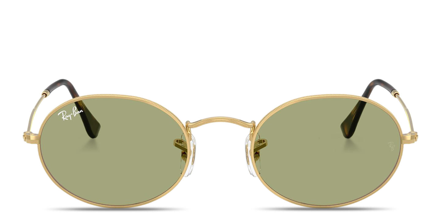 Shop Ray-Ban Oval Metal Summer Capsule Unisex Sunglasses in Gold online.