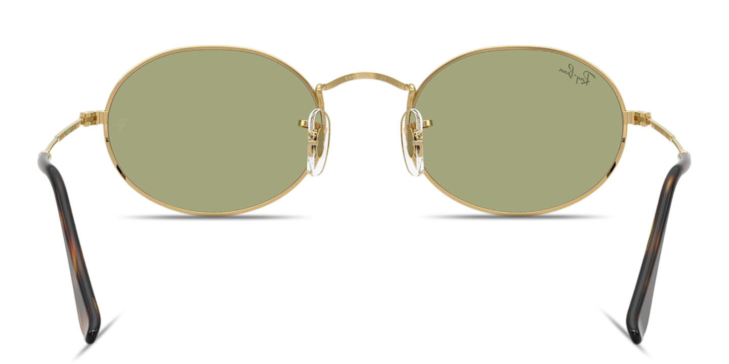 Shop Ray-Ban Oval Metal Summer Capsule Unisex Sunglasses in Gold online.