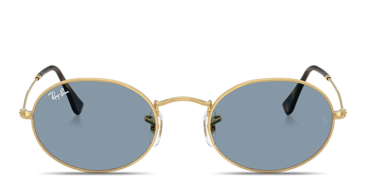Ray-Ban Oval Metal Summer Capsule Unisex Sunglasses in Gold – Product Photo 0