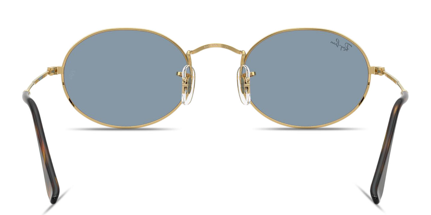 Ray-Ban Oval Metal Summer Capsule Unisex Sunglasses in Gold – Product Photo 3