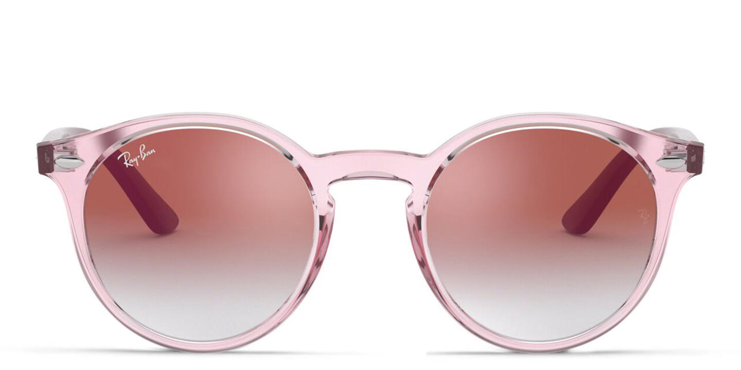 Ray-Ban Junior Kids Panthos Sunglasses in Transparent Pink – Product Photo 0