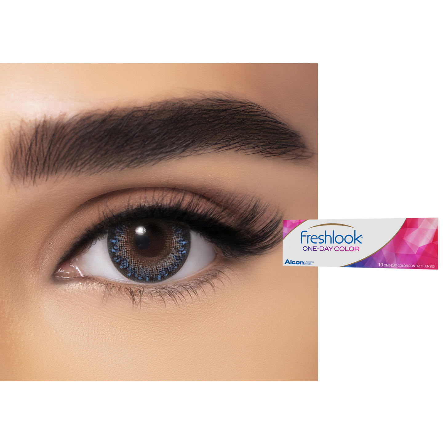 Shop Freshlook ONE-DAY COLOR Contact Lenses - Mystic Blue in Mystic Blue online.