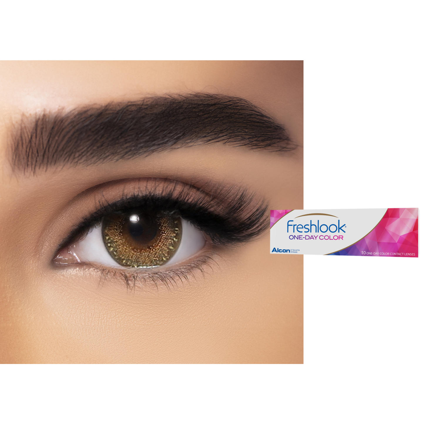 Shop Freshlook ONE-DAY COLOR Contact Lenses - Mustic Hazel in Mustic Hazel online.
