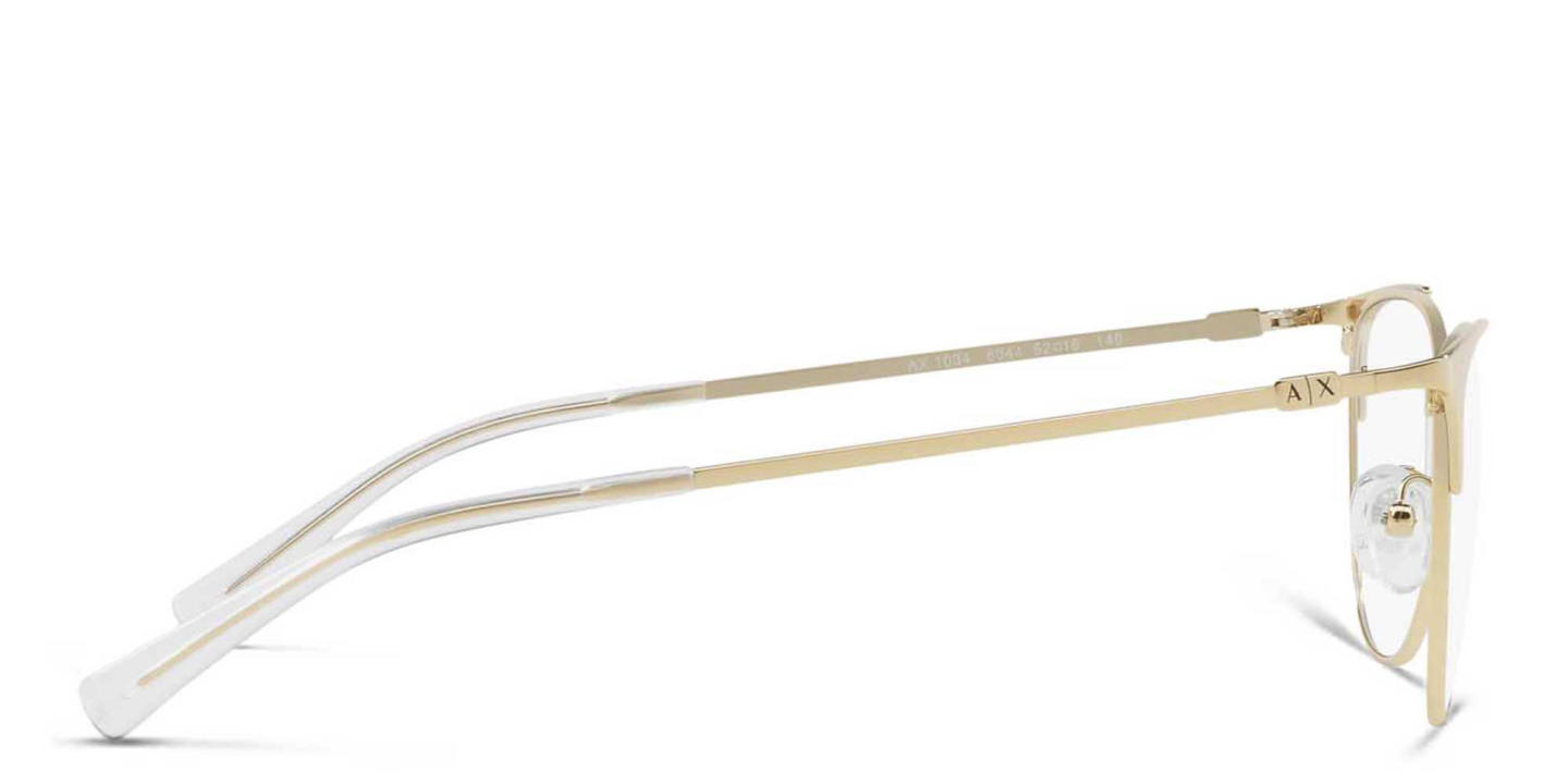 Armani Exchange Cat-Eye Eyeglasses in Gold – Product Photo 2