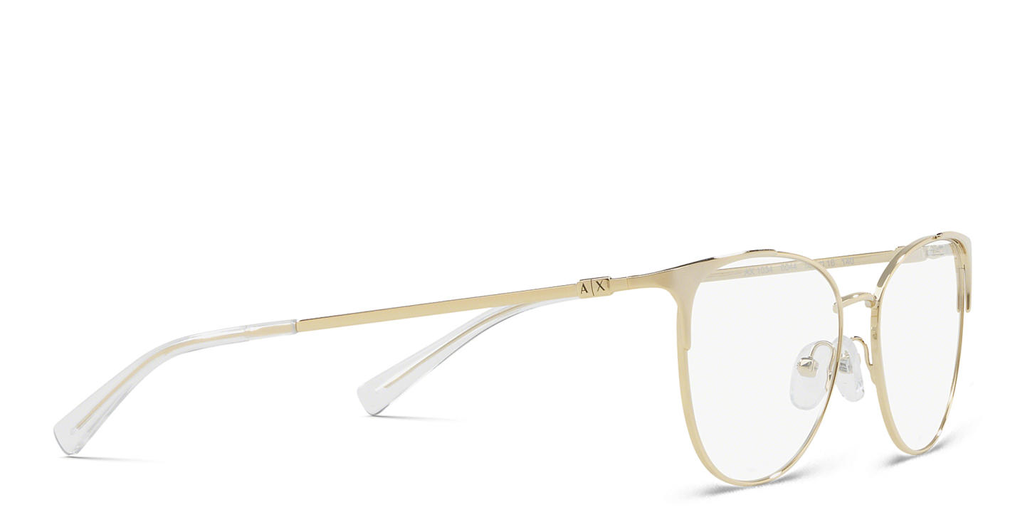 Armani Exchange Cat-Eye Eyeglasses in Gold – Product Photo 3