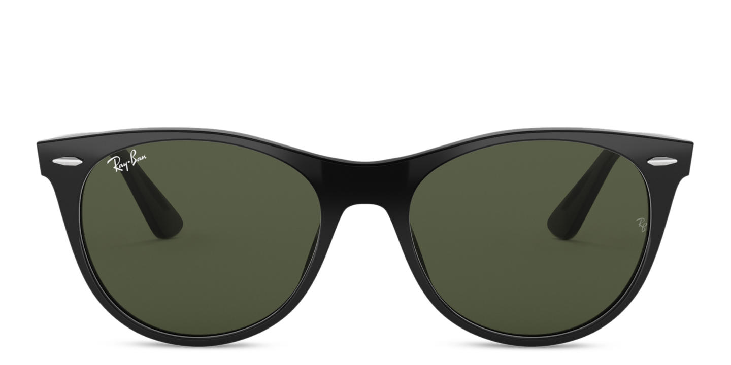 Shop Ray-Ban Unisex Round Sunglasses in Black online.