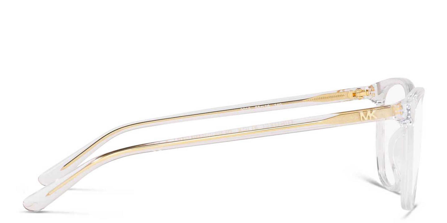 Shop Michael Kors Santa Clara Square Eyeglasses in Clear online.