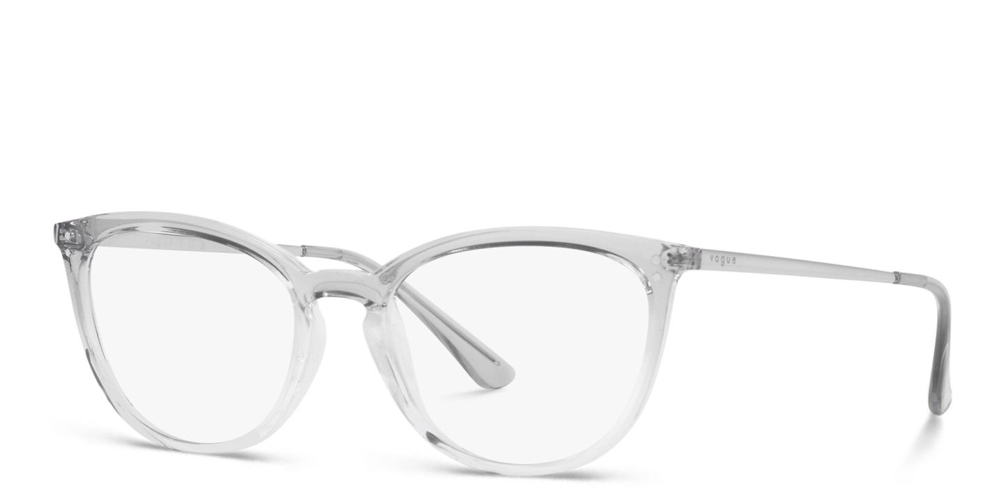 Shop Vogue Eyewear Cat-Eye Eyeglasses in Clear online.