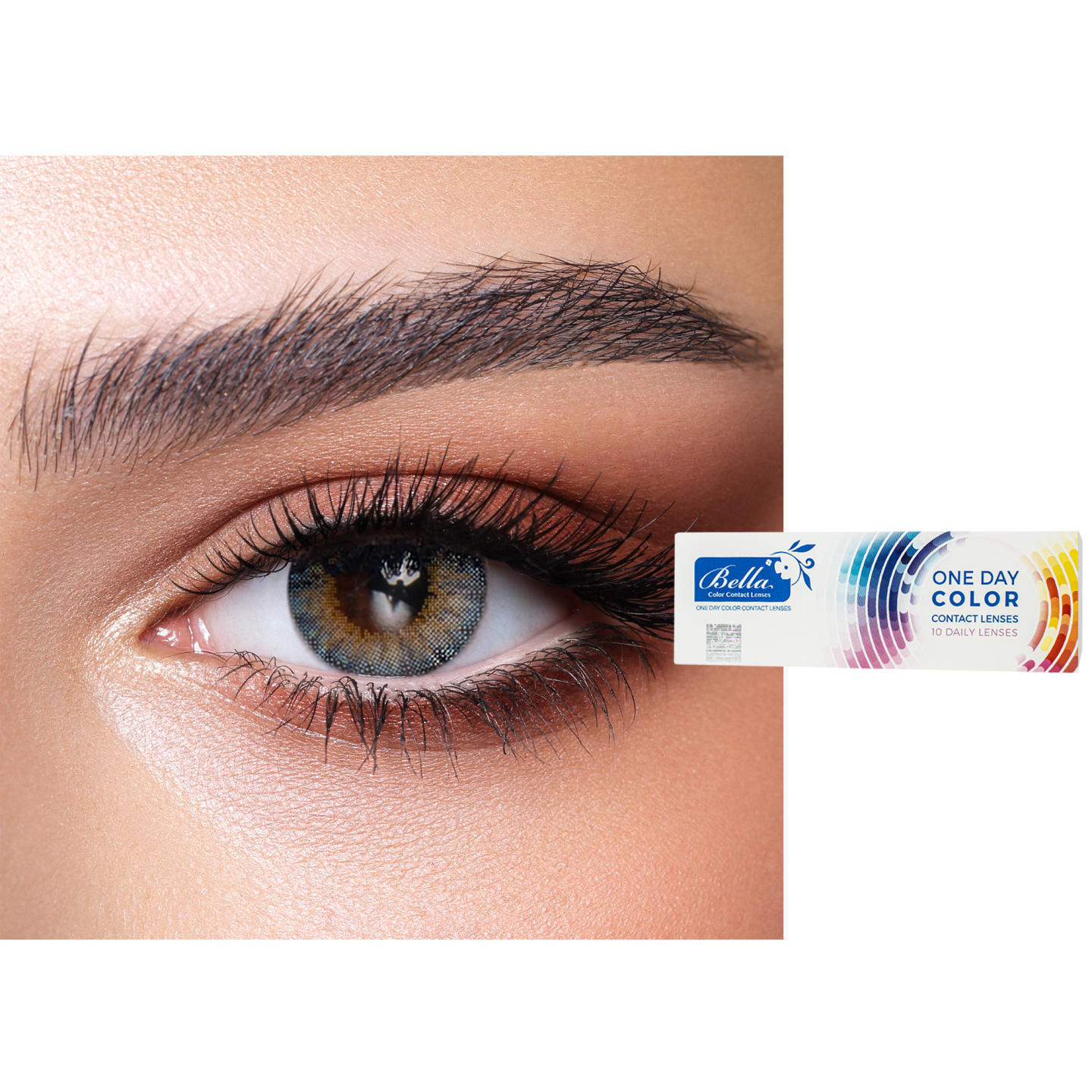 Shop Bella One-Day Color Contact Lenses - Ocean Blue in Ocean Blue online.