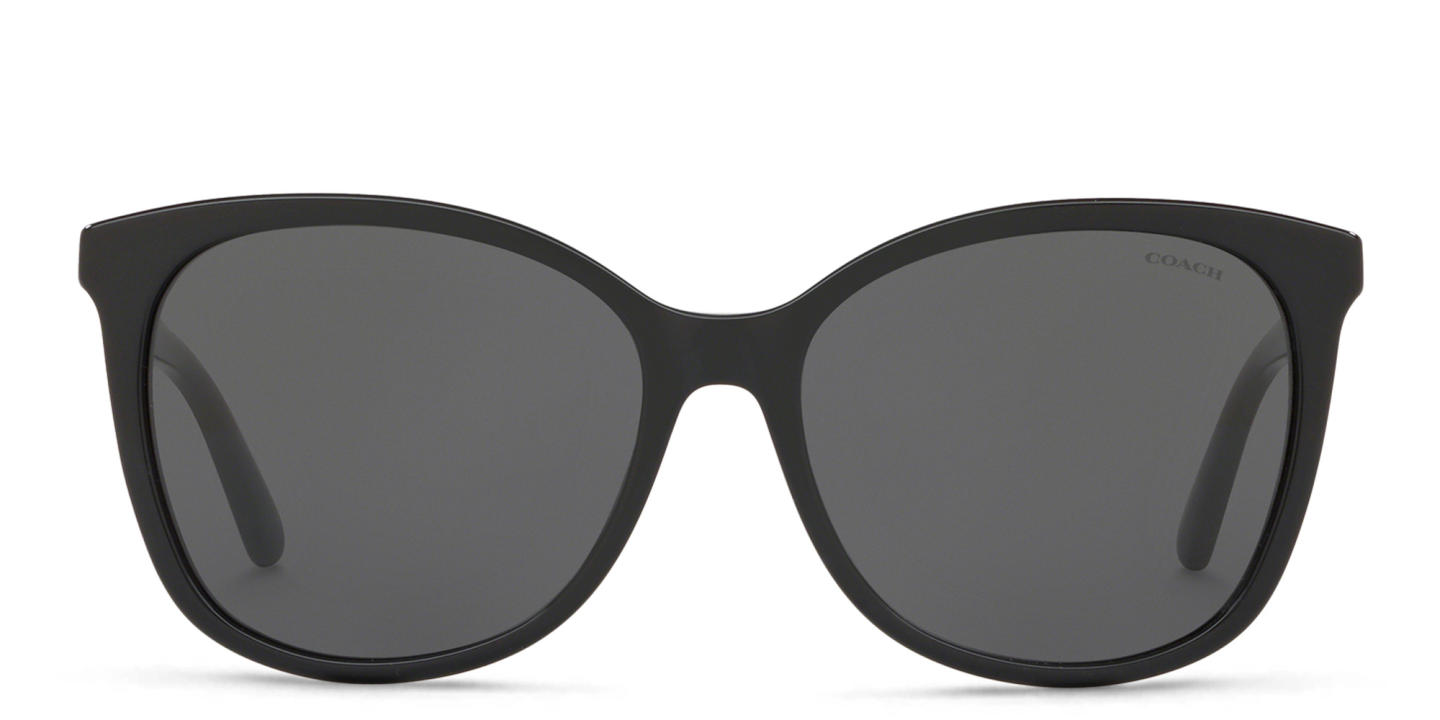 Coach Logo Lettering Square Sunglasses in Black – Product Photo 0