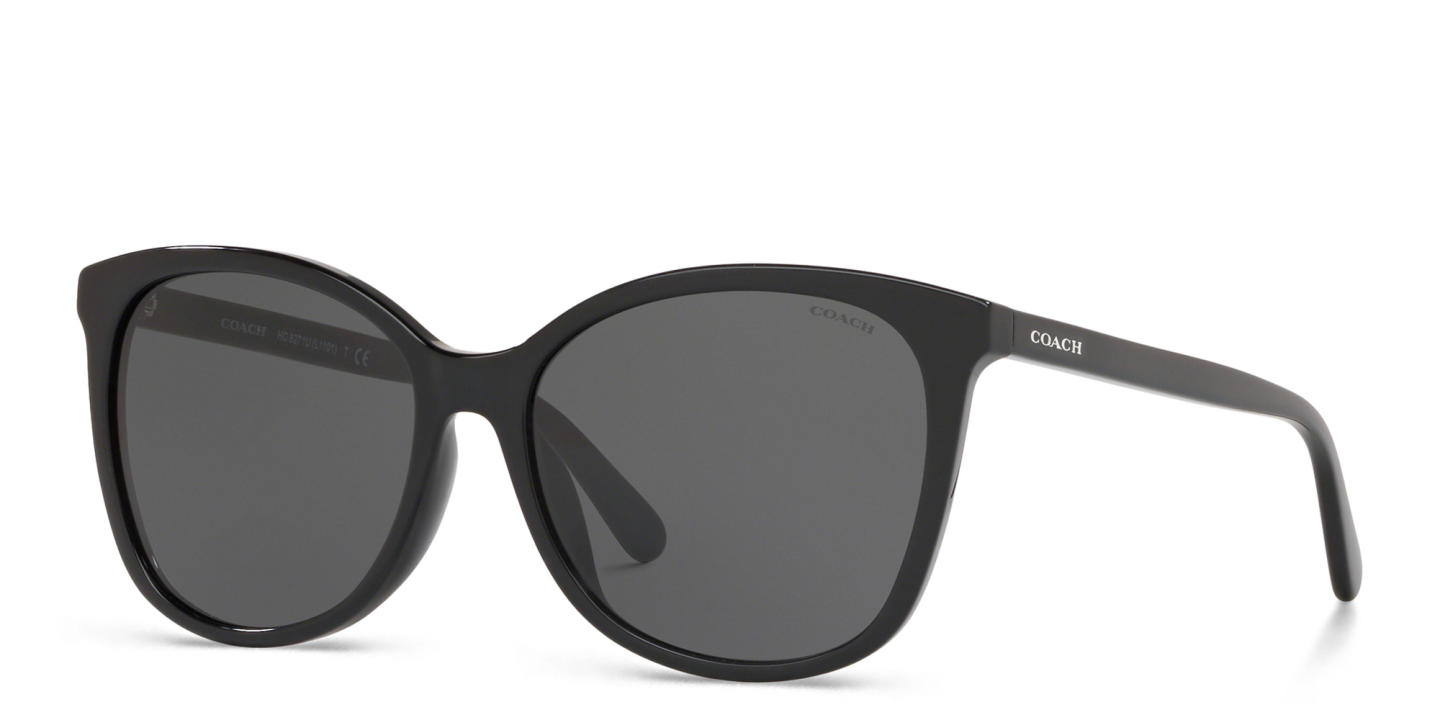 Coach Logo Lettering Square Sunglasses in Black – Product Photo 1