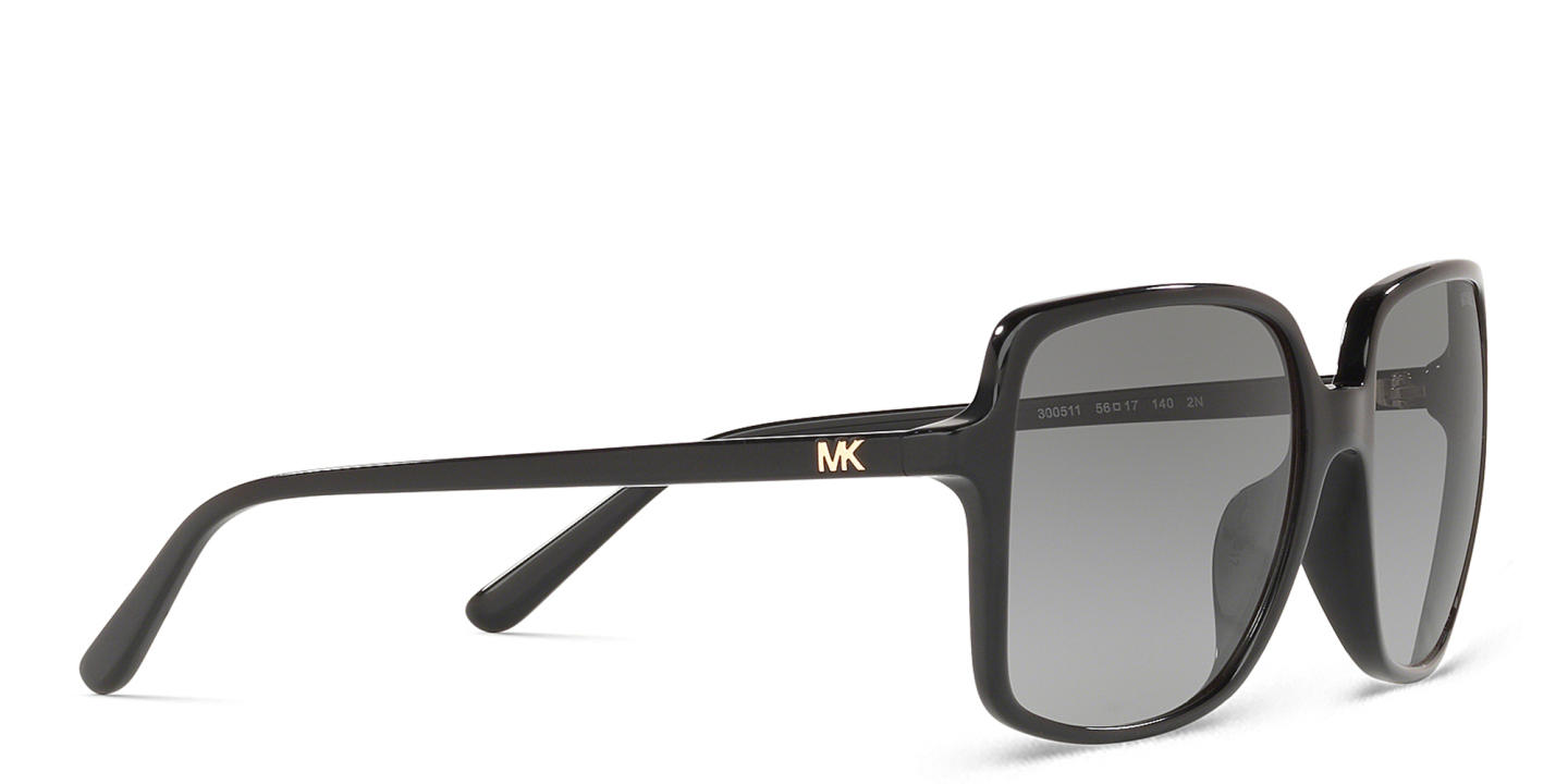 Shop Michael Kors Oversized Square Sunglasses in Black online.