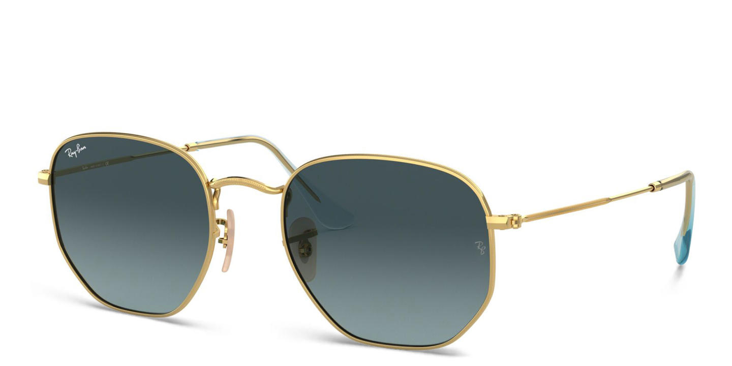 Ray-Ban Hexagonal Unisex Sunglasses in Gold – Product Photo 2