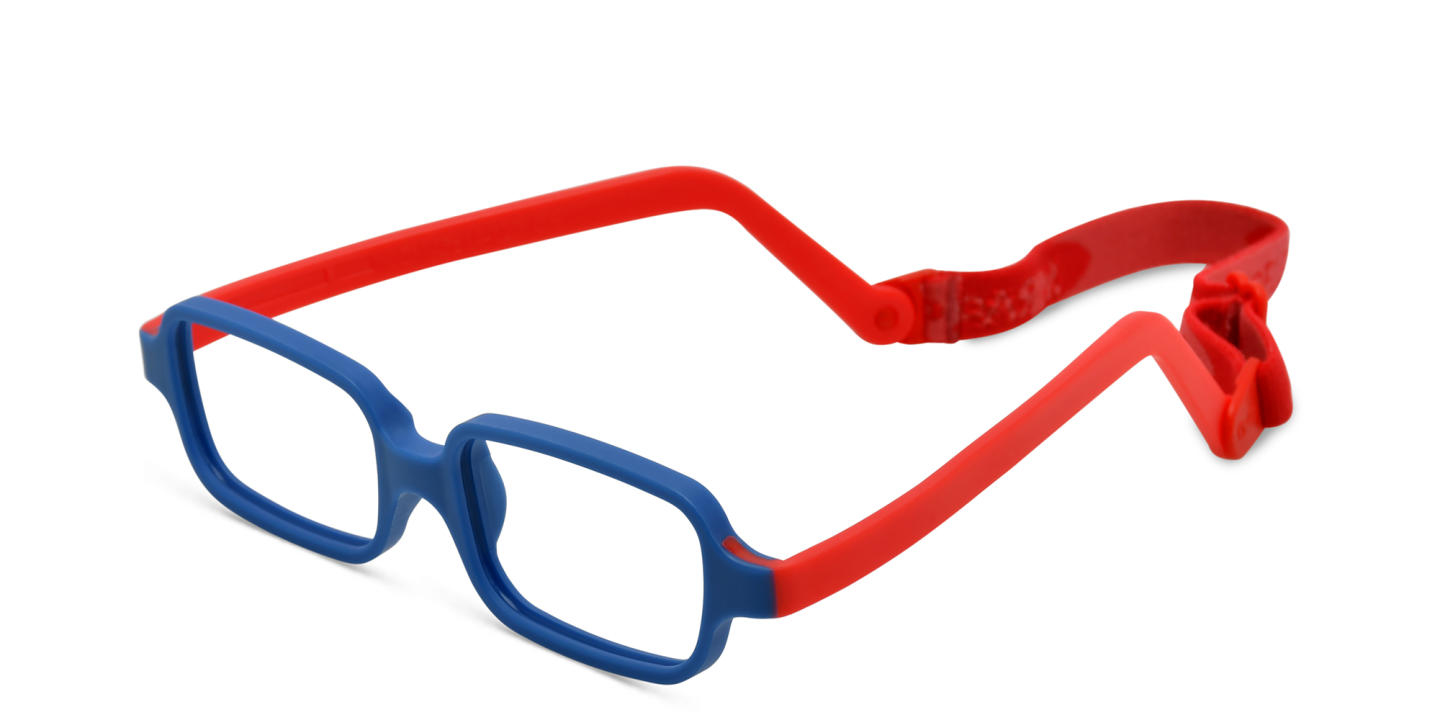 Mira Flex Joy A3-5 Kids Rectangle Eyeglasses in Blue – Product Photo 1