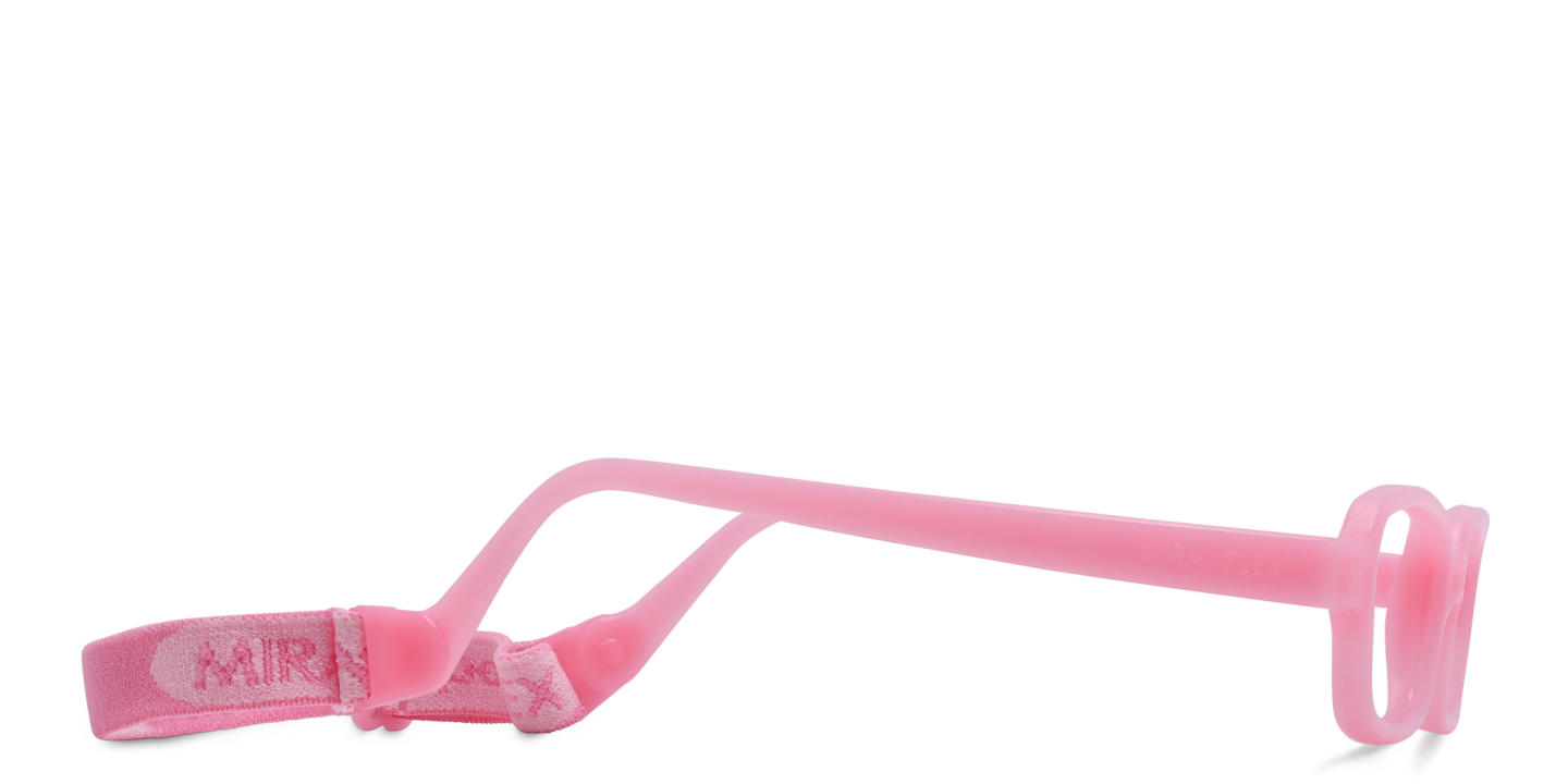 Mira Flex Kids Rectangle Eyeglasses in Pink – Product Photo 2