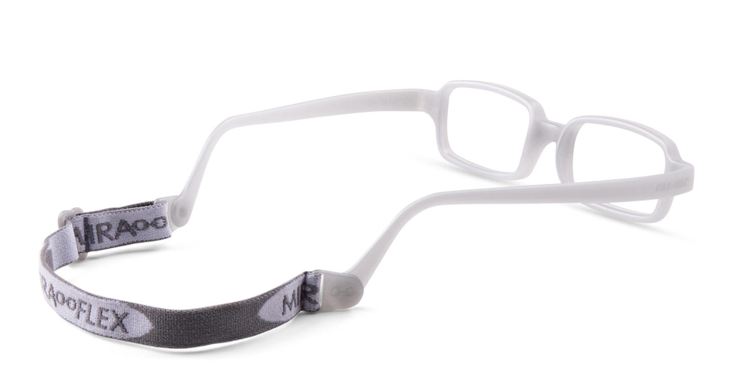Mira Flex Kids Rectangle Eyeglasses in Grey – Product Photo 2
