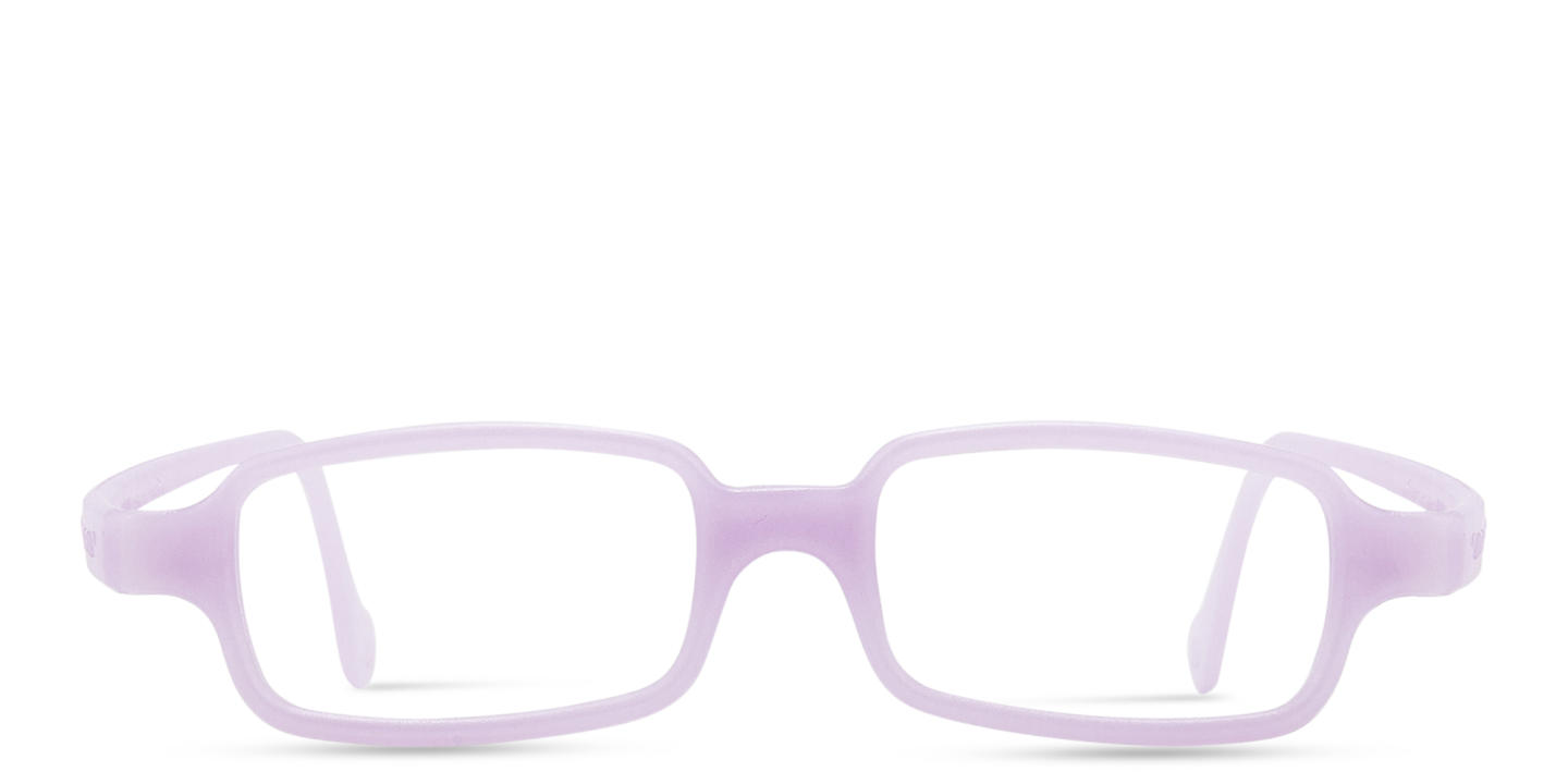 Mira Flex Kids Rectangle Eyeglasses in Baby Pink – Product Photo 0