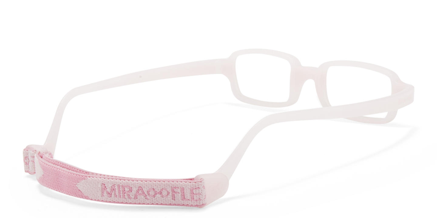 Shop Mira Flex Kids Rectangle Eyeglasses in Nude online.