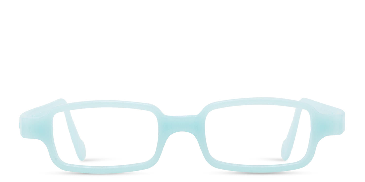Mira Flex Kids Rectangle Eyeglasses in Light Blue – Product Photo 0