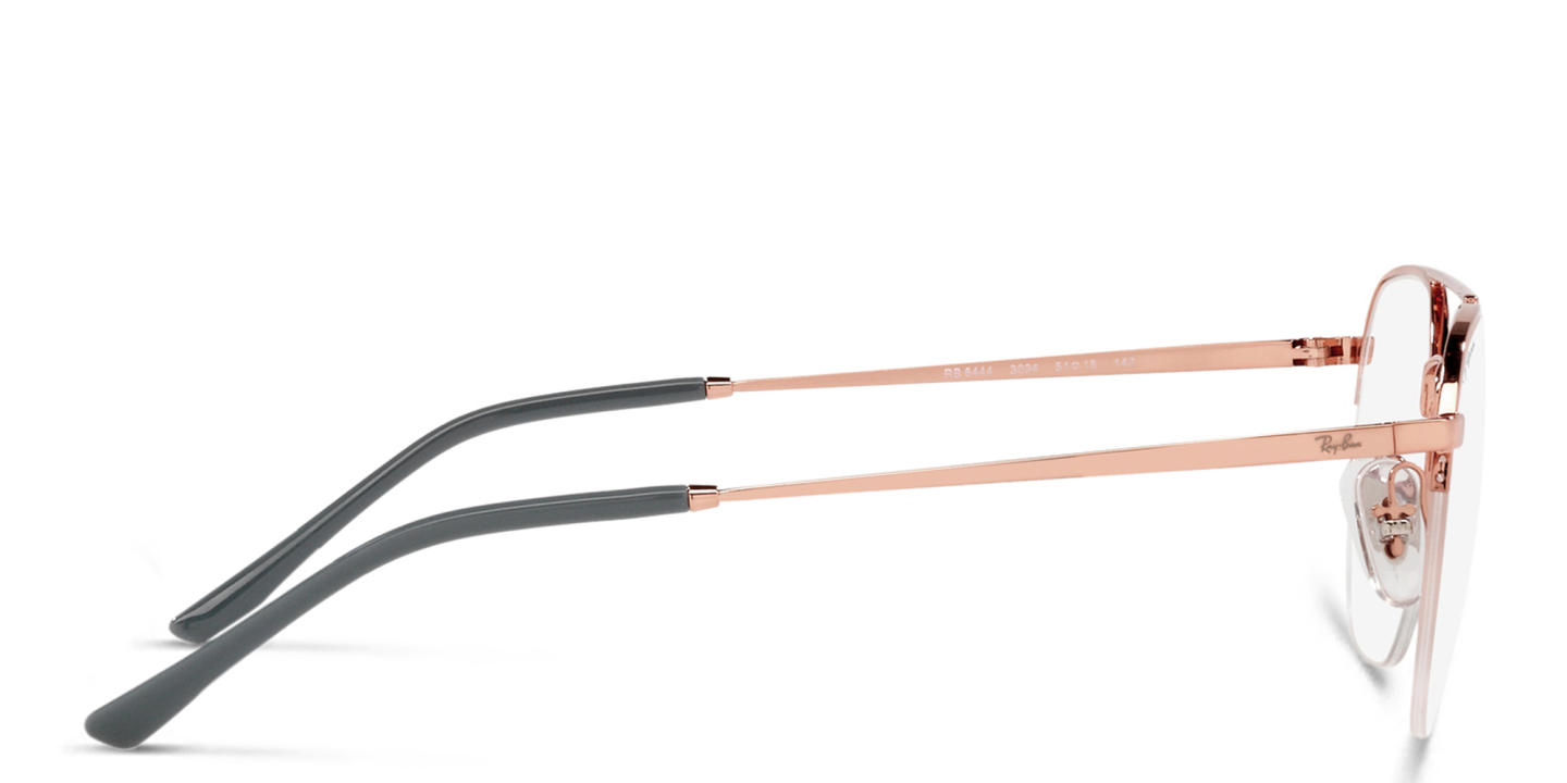 Ray-Ban Unisex Half-Rim Square Eyeglasses in Rose Gold – Product Photo 2