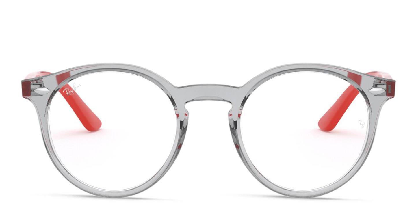 Ray-Ban Junior Kids Panthos Eyeglasses in Transparent Grey – Product Photo 0