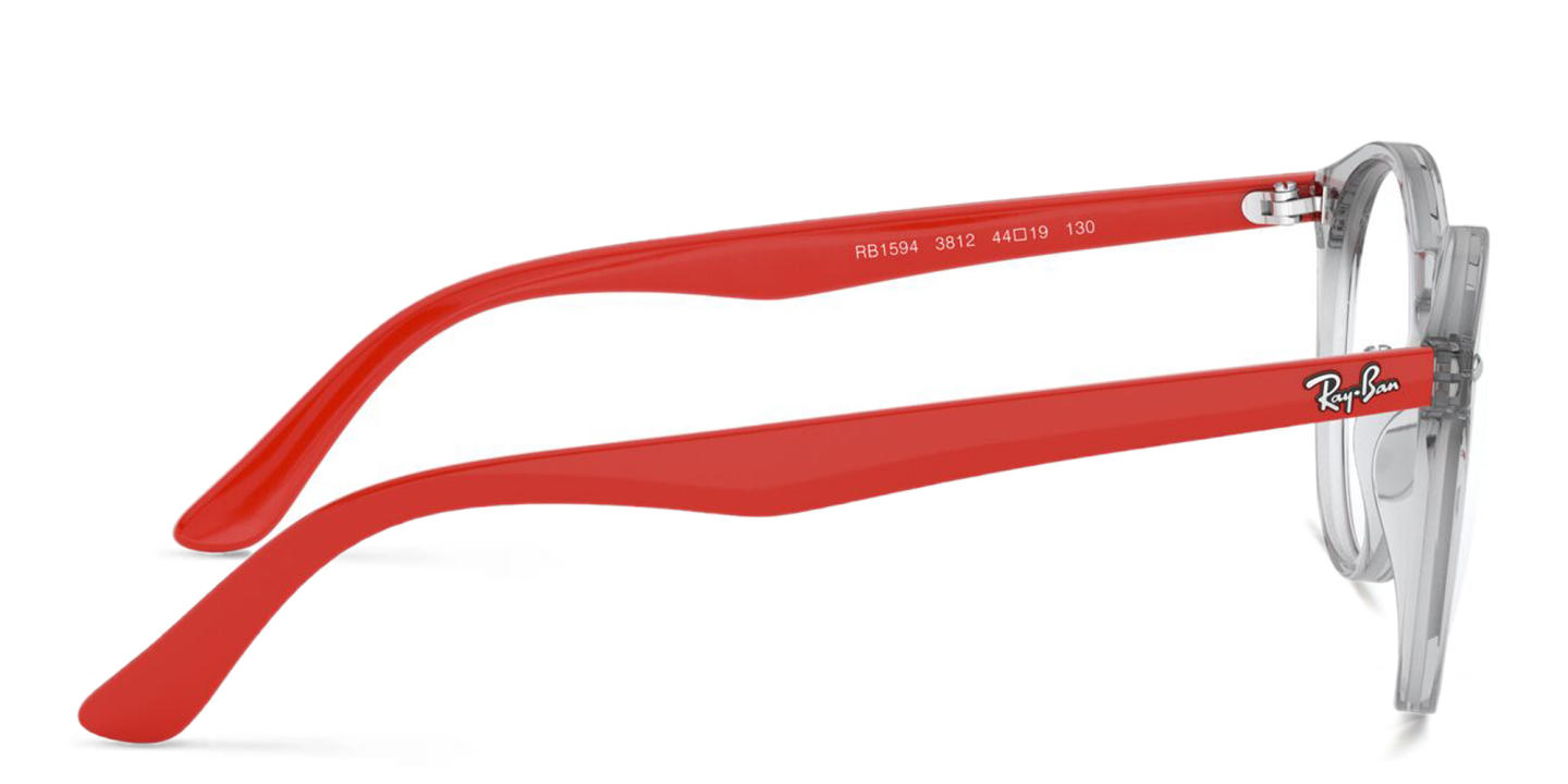 Ray-Ban Junior Kids Panthos Eyeglasses in Transparent Grey – Product Photo 2