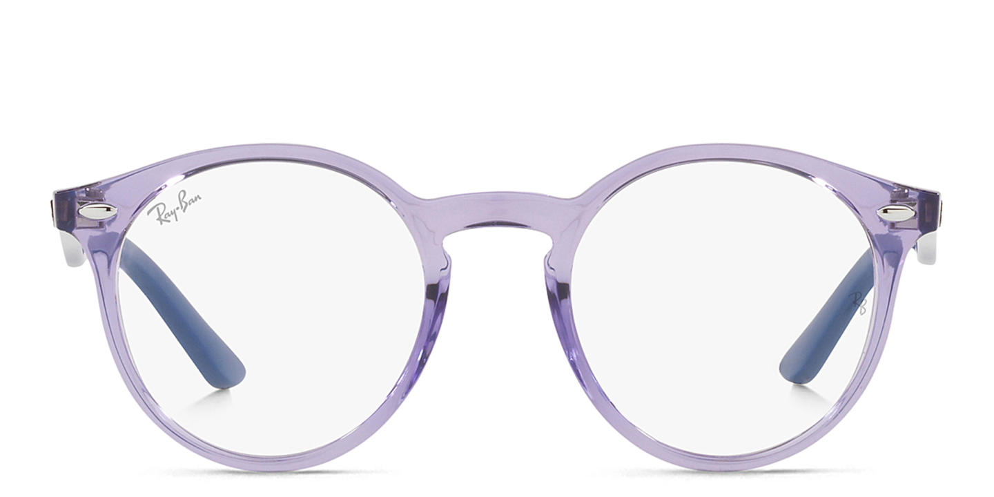 Ray-Ban Junior Kids Panthos Eyeglasses in Transparent Purple – Product Photo 0