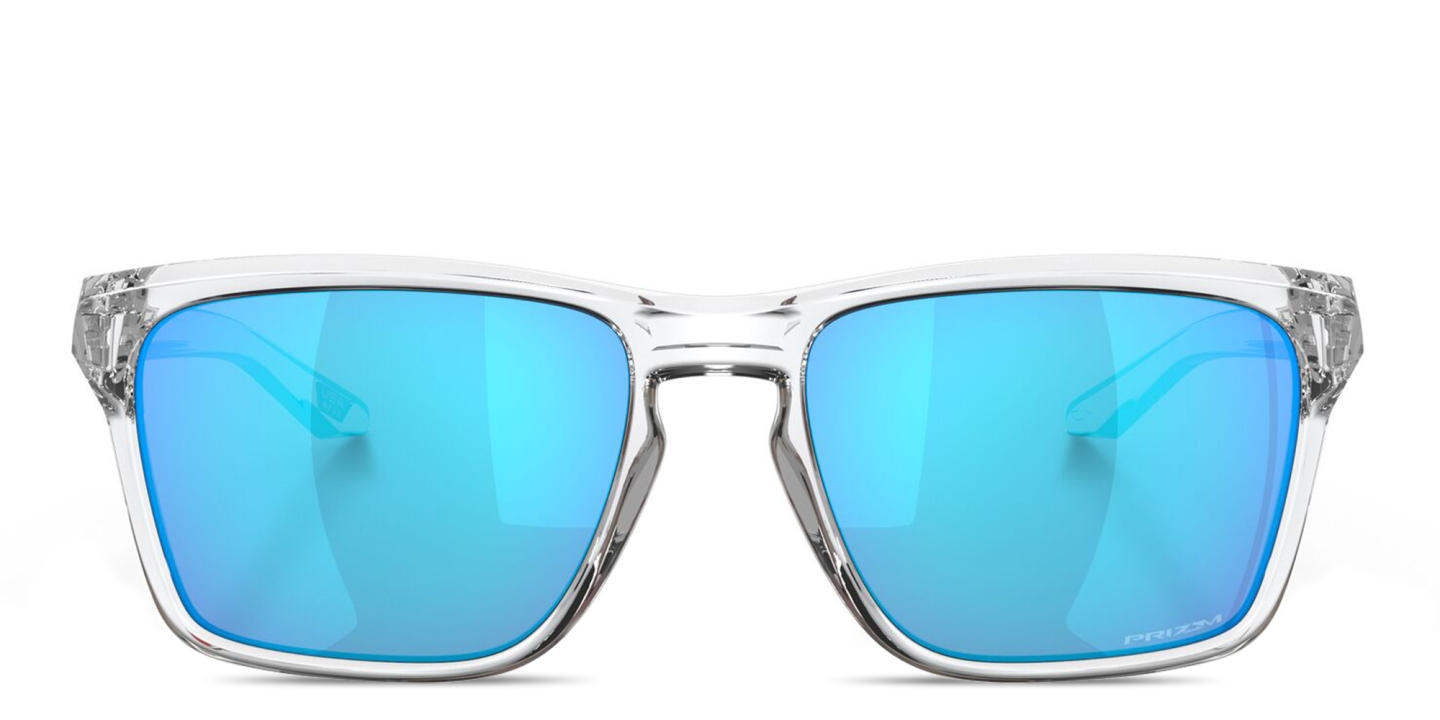 Shop Oakley Sylas Rectangle Sunglasses in Clear online.