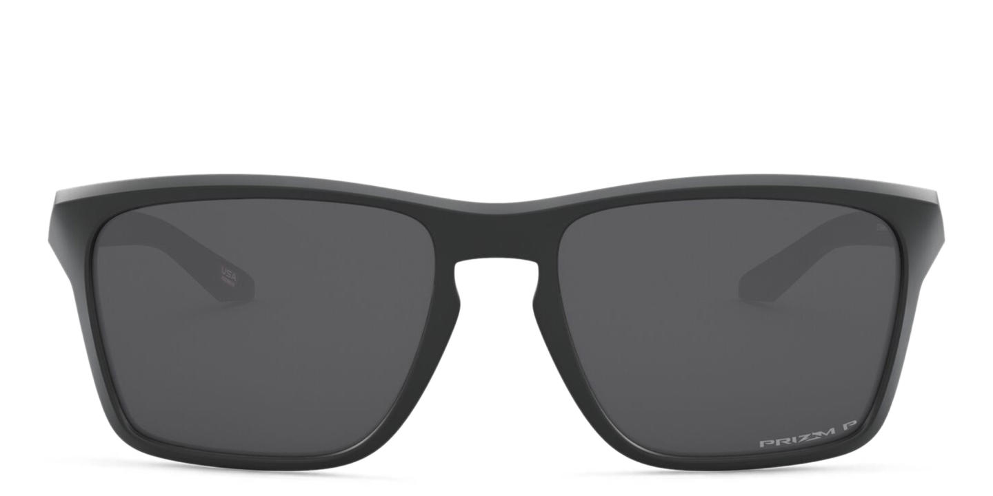 Shop Oakley Sylas Rectangle Sunglasses in Matte Black online.