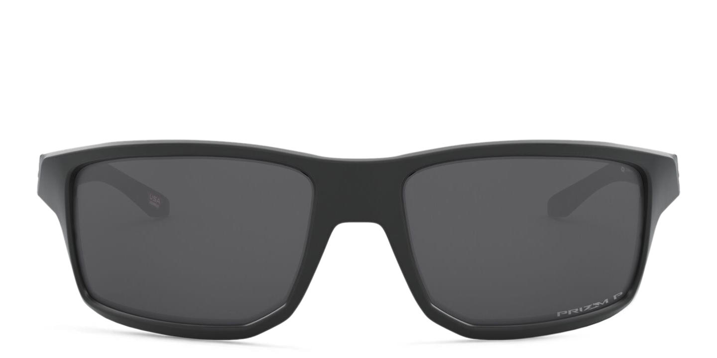 Shop Oakley Gibston Rectangle Sunglasses in Matte Black online.