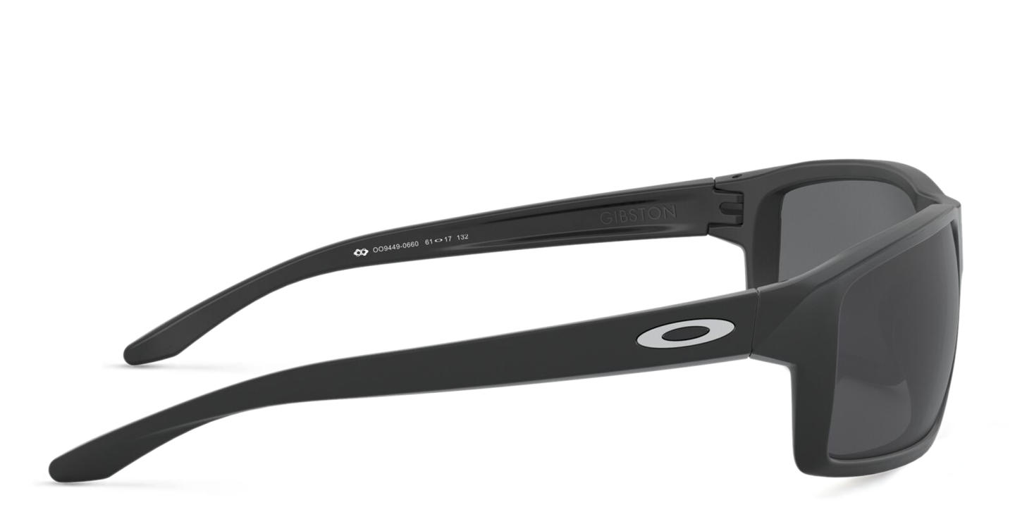 Shop Oakley Gibston Rectangle Sunglasses in Matte Black online.