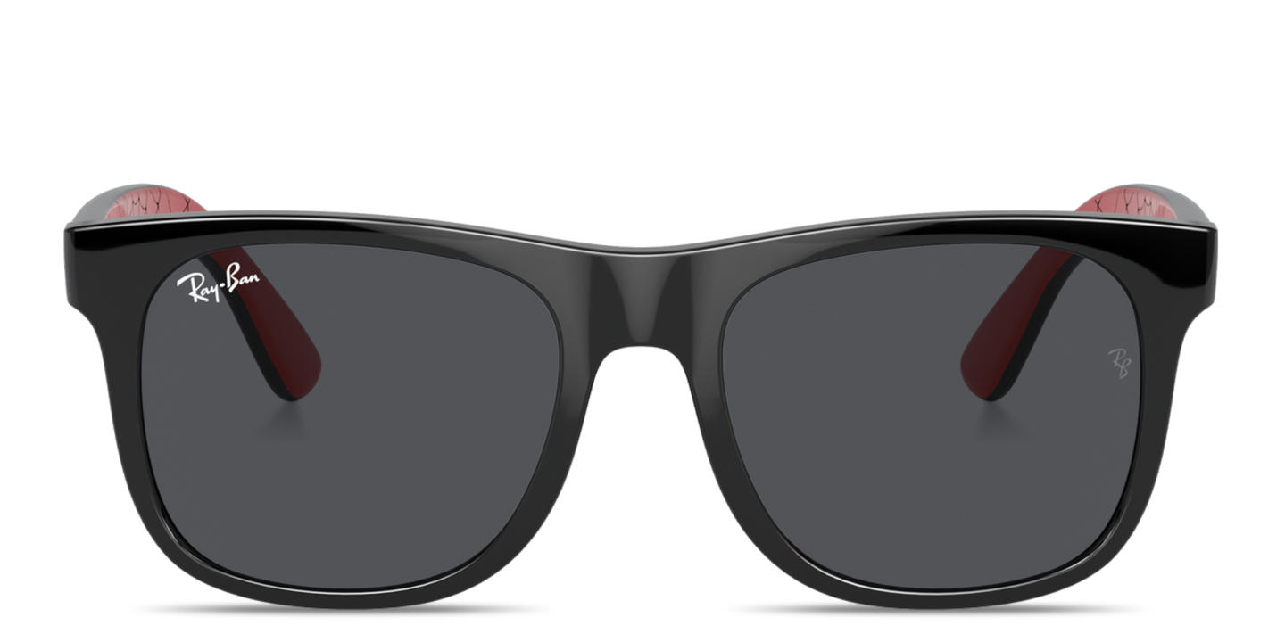 Ray-Ban Junior Marvel Justin Kids Square Sunglasses in Black – Product Photo 0