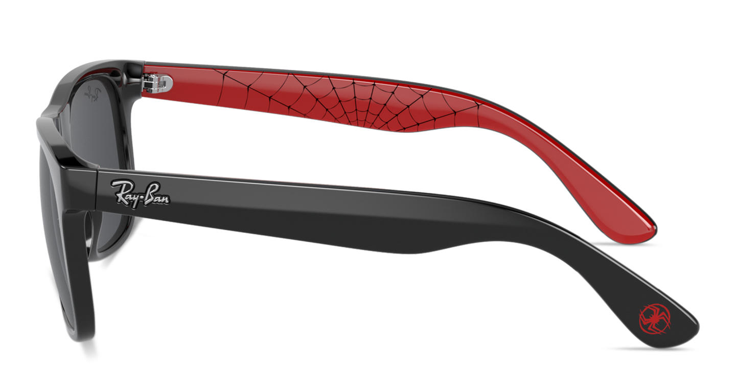 Ray-Ban Junior Marvel Justin Kids Square Sunglasses in Black – Product Photo 2