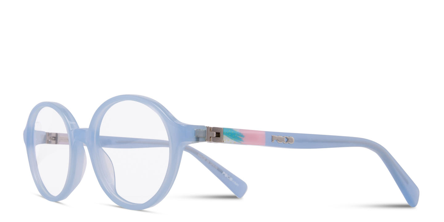Tempo Round Eyeglasses in Blue – Product Photo 1