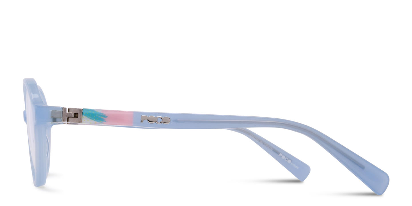 Tempo Round Eyeglasses in Blue – Product Photo 2