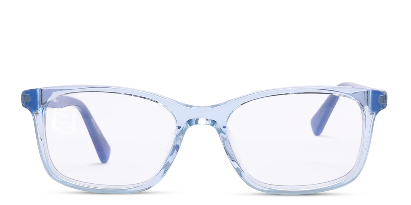 Tempo Rectangle Eyeglasses in Blue – Product Photo 0