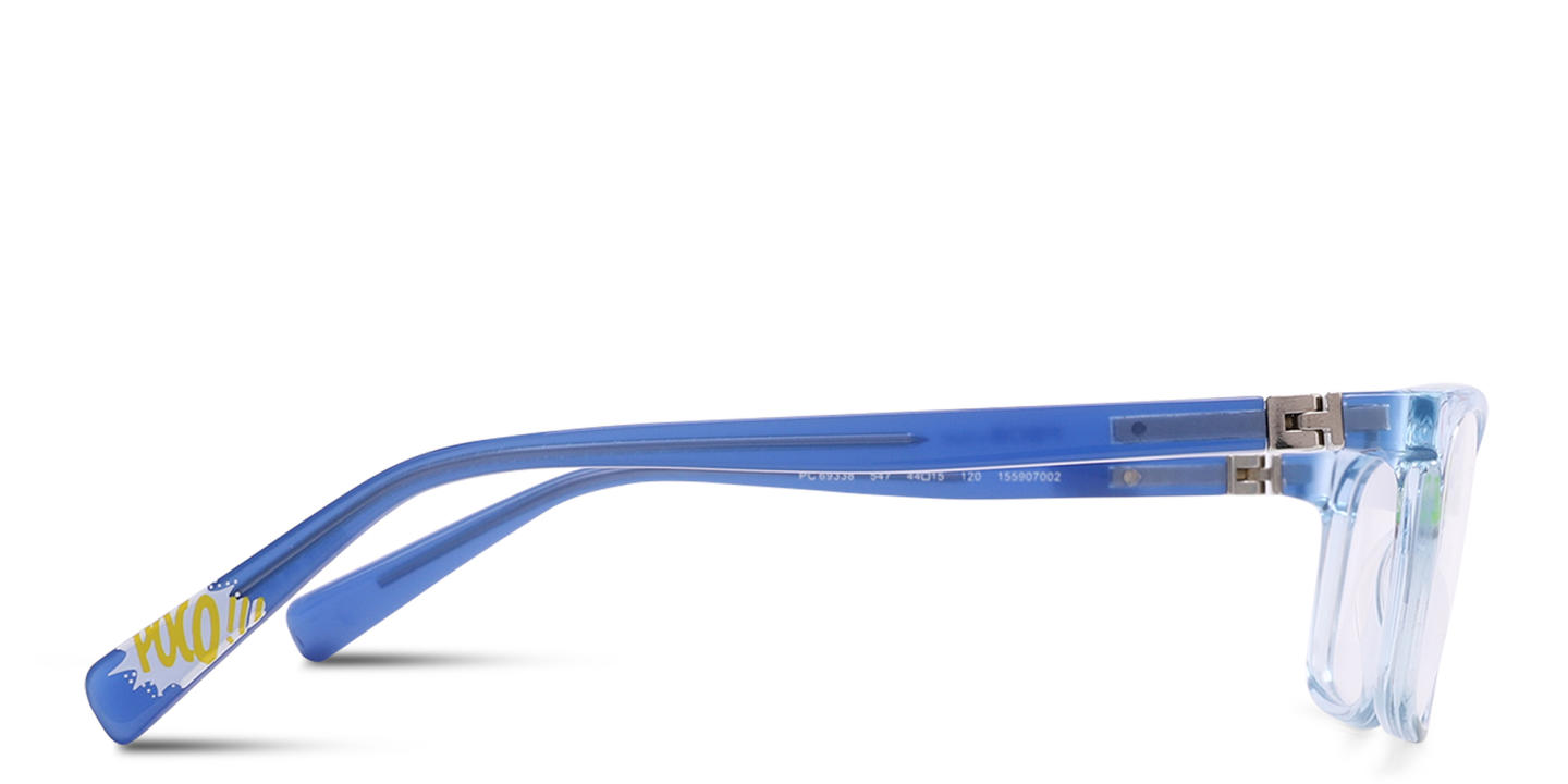 Tempo Rectangle Eyeglasses in Blue – Product Photo 3
