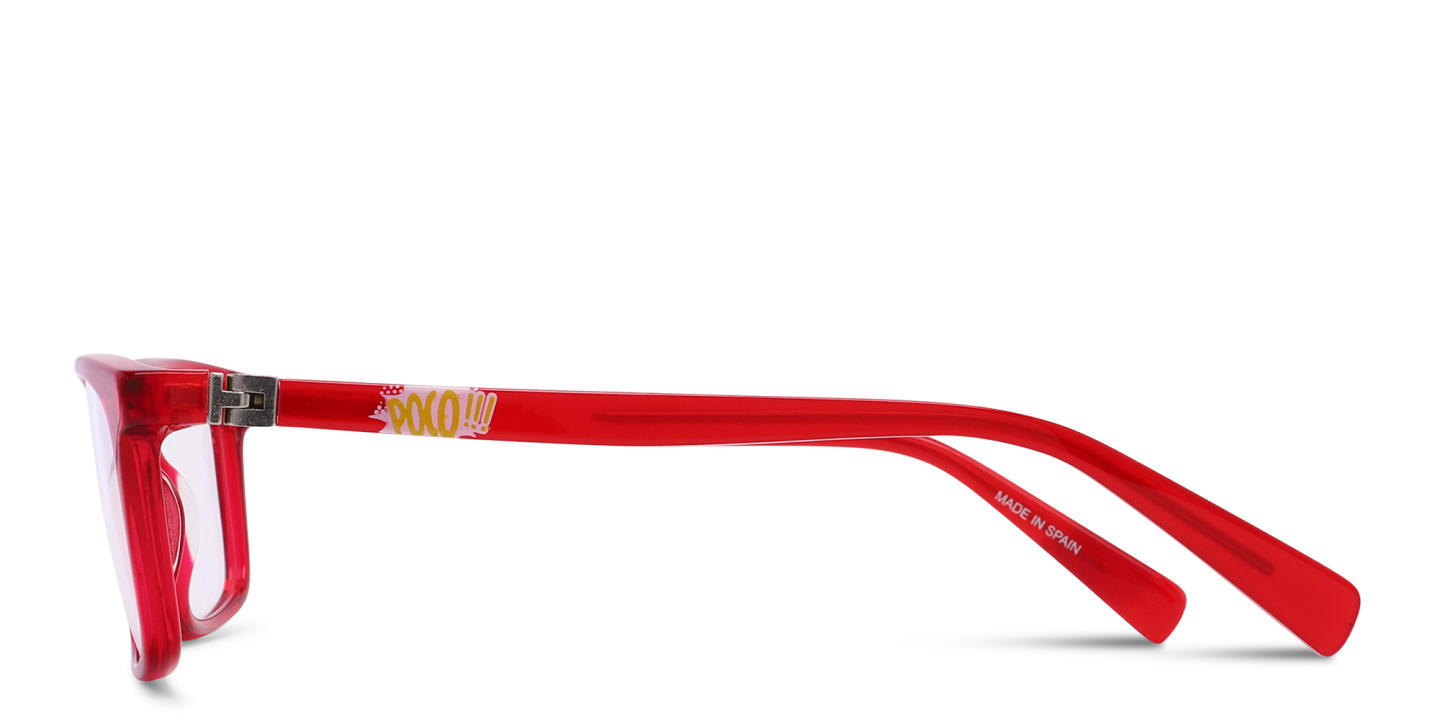 Tempo Rectangle Eyeglasses in Red – Product Photo 2