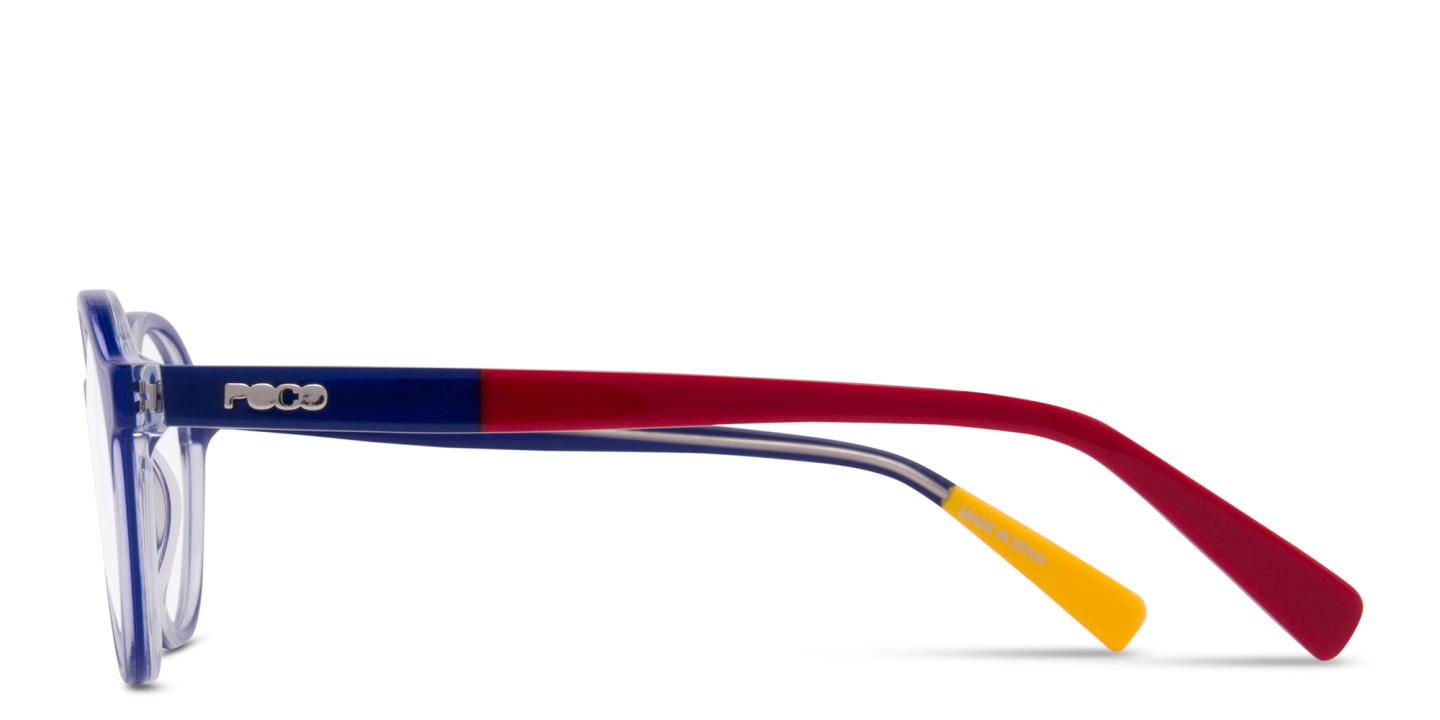 Shop Tempo Round Eyeglasses in Blue online.