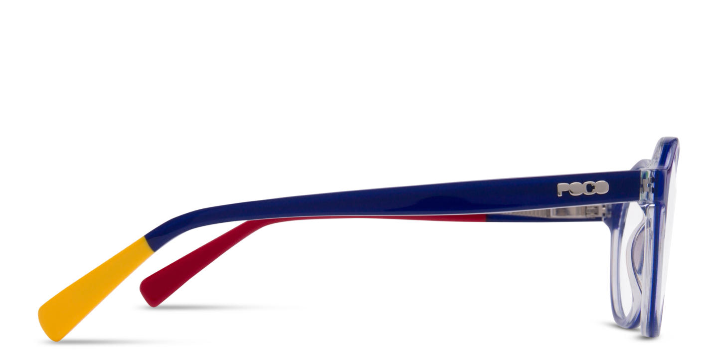 Tempo Round Eyeglasses in Blue – Product Photo 3