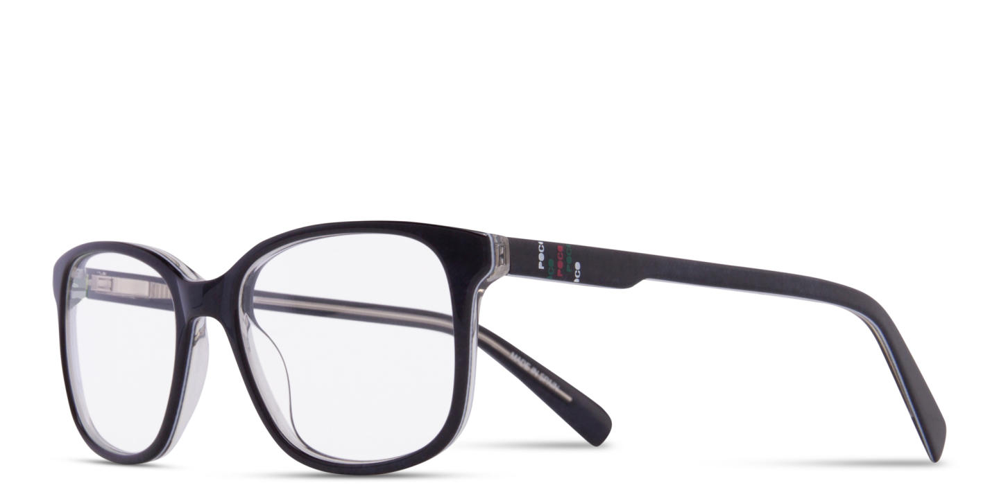 Tempo Square Eyeglasses in Black – Product Photo 1