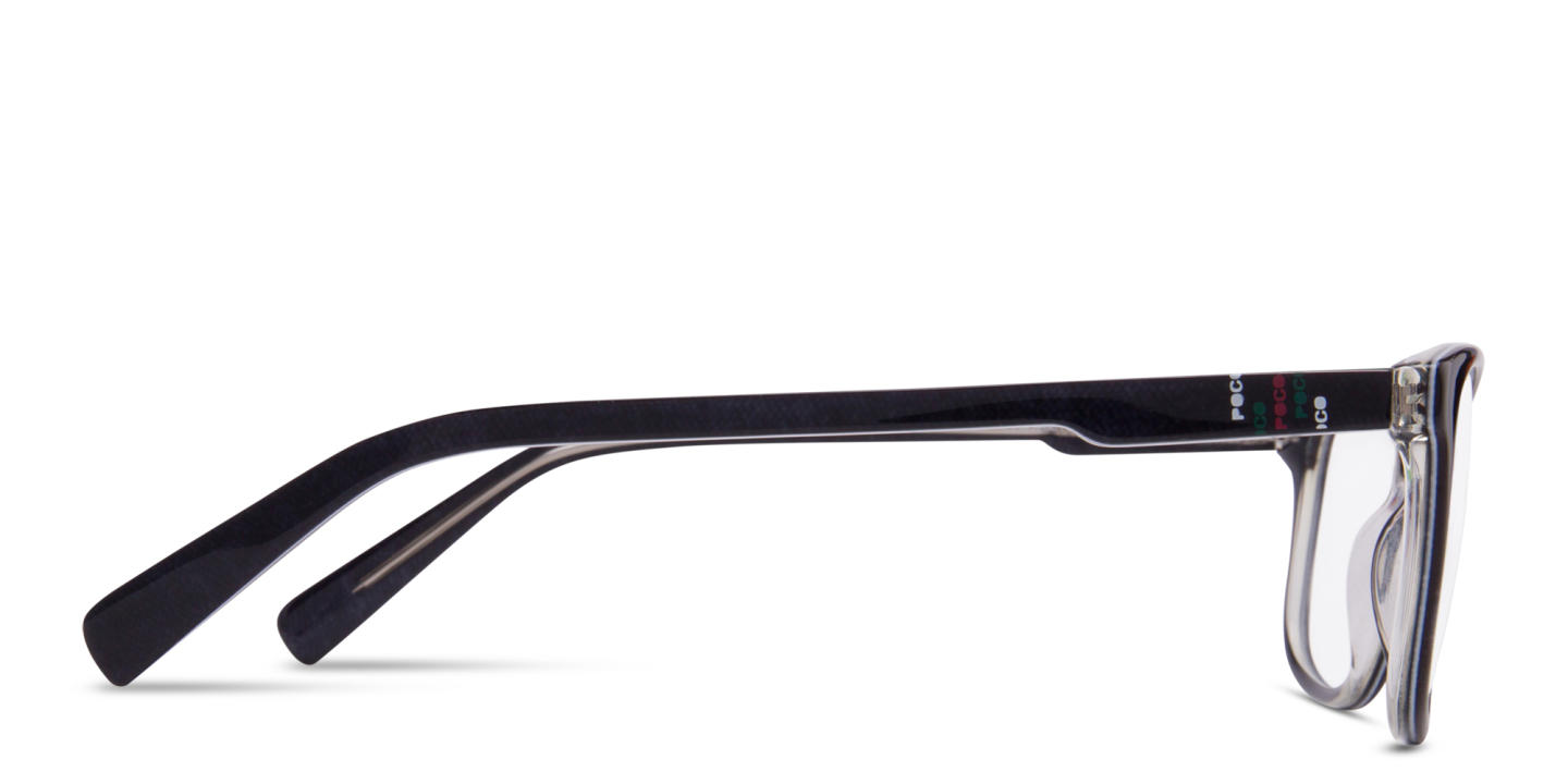 Tempo Square Eyeglasses in Black – Product Photo 3