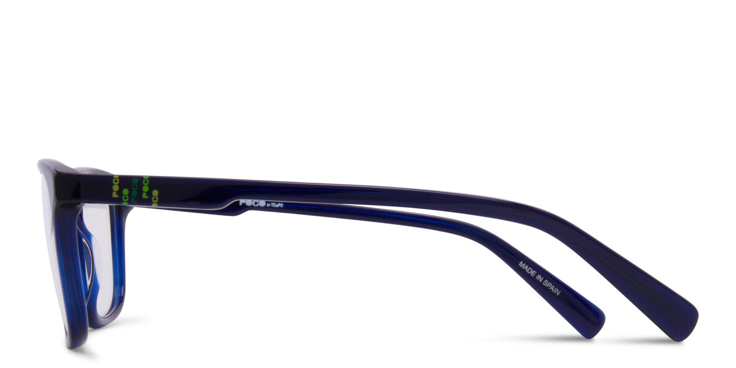 Tempo Square Eyeglasses in Blue – Product Photo 2