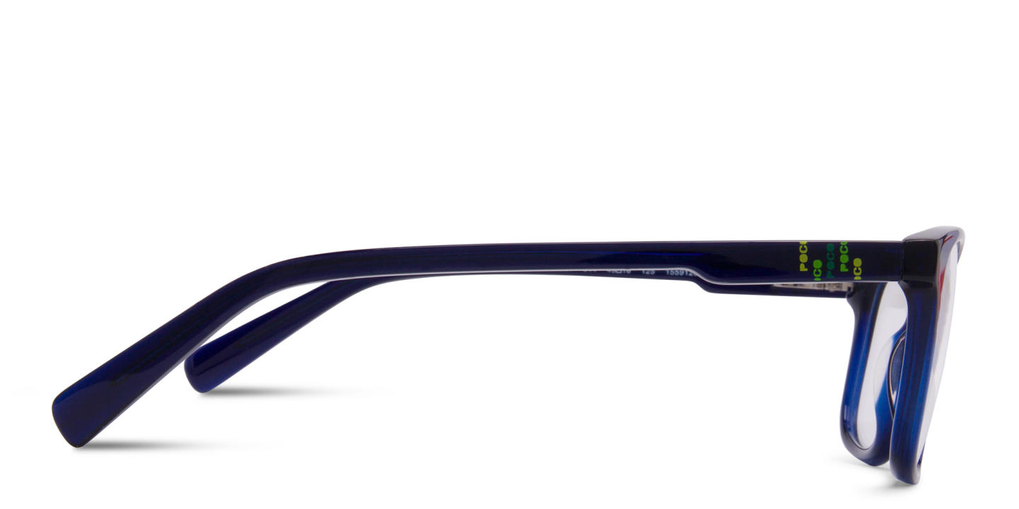 Tempo Square Eyeglasses in Blue – Product Photo 3